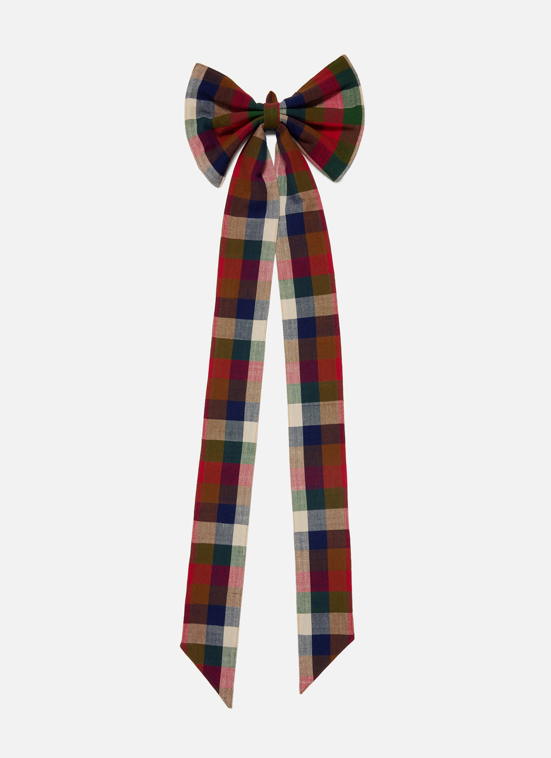 GINGHAM - Pine Fabric Bow