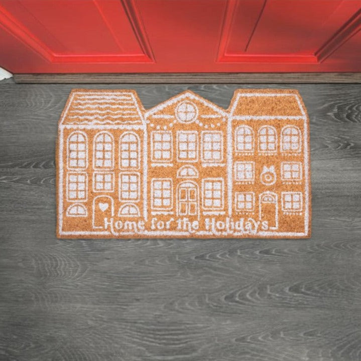 GINGERBREAD HOUSE DOORMAT Ganz Bonjour Fete - Party Supplies