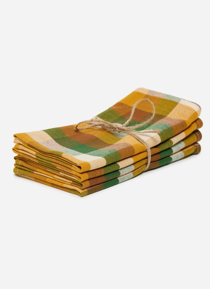 GINGHAM - Oak Napkins Heather Taylor Home simple GINGHAM - Oak Napkins Bonjour Fete - Party Supplies