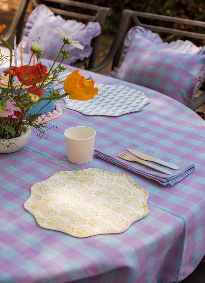 GINGHAM - Taffy Petite Pillow Heather Taylor Home simple GINGHAM - Taffy Petite Pillow Bonjour Fete - Party Supplies