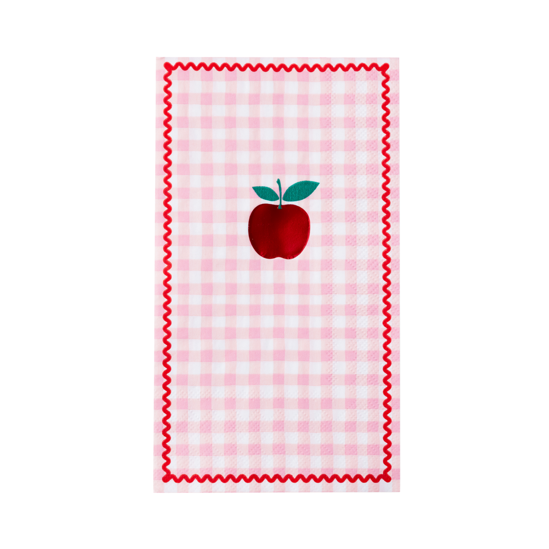 GINGHAM APPLE GUEST TOWELS Bonjour Fete Garlands & Banners GINGHAM APPLE GUEST TOWELS Bonjour Fete - Party Supplies