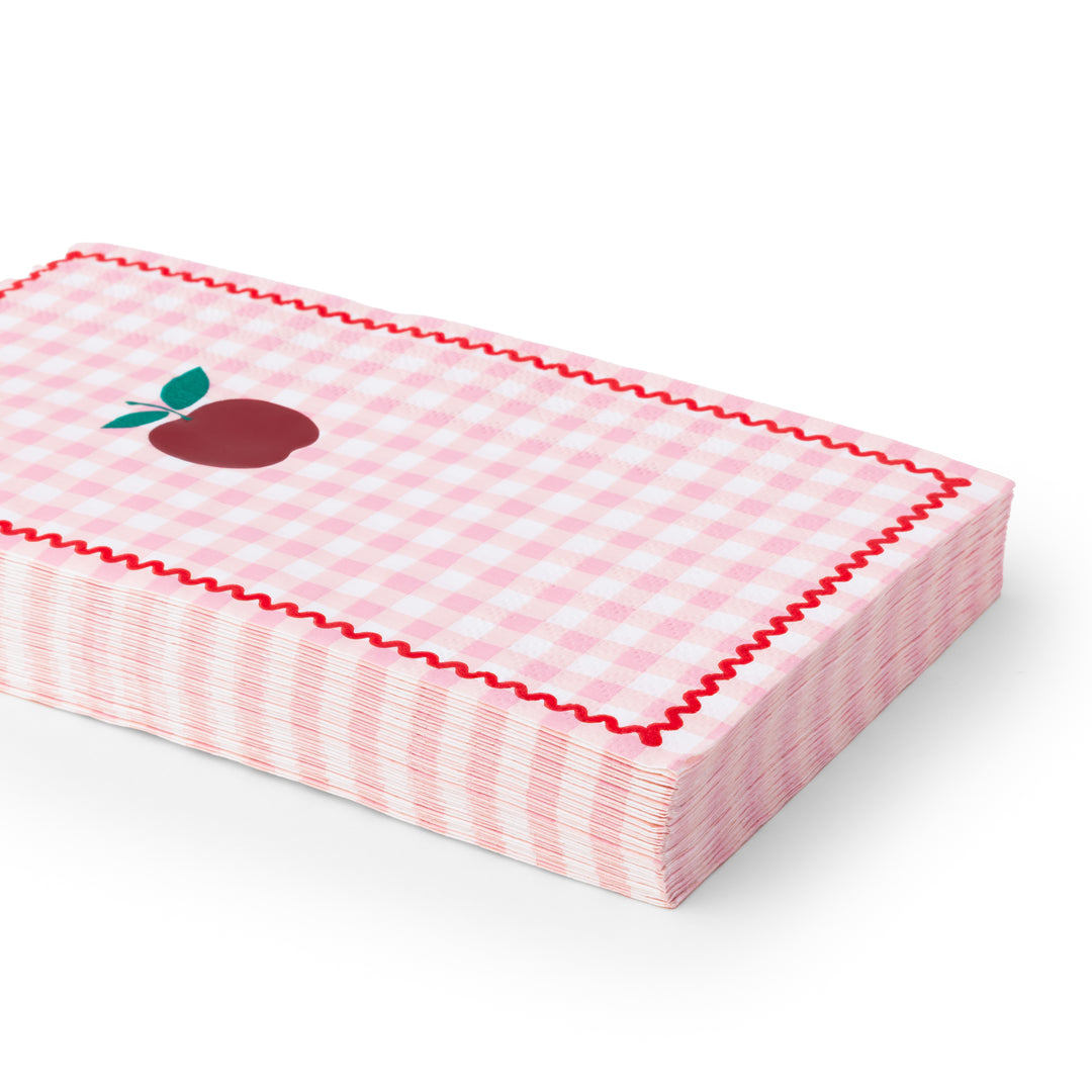 GINGHAM APPLE GUEST TOWELS Bonjour Fete Garlands & Banners GINGHAM APPLE GUEST TOWELS Bonjour Fete - Party Supplies