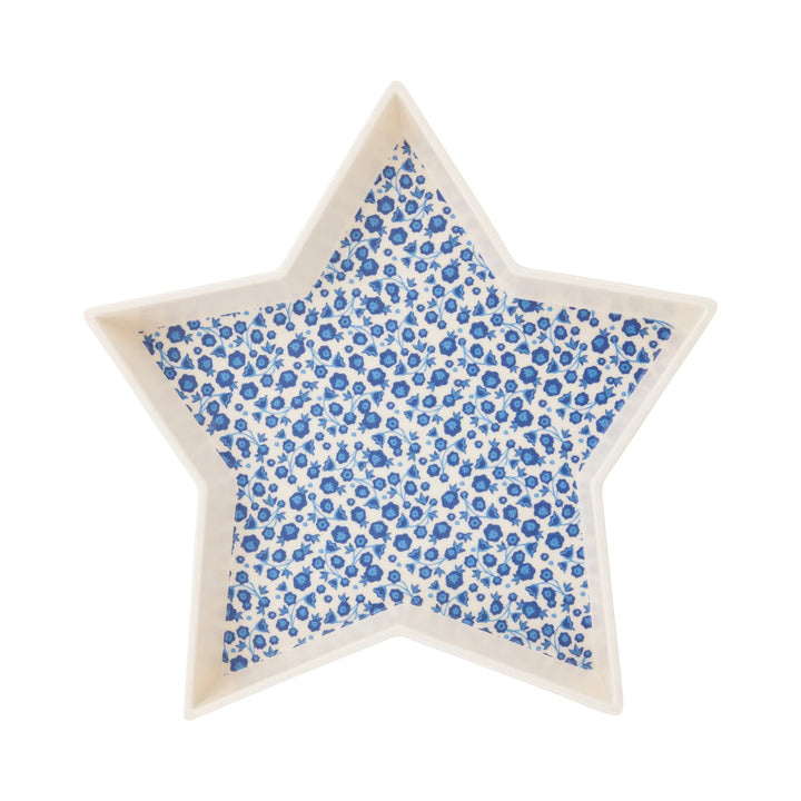 Three nesting star bamboo trays for Independence Day and patriotic entertaining
