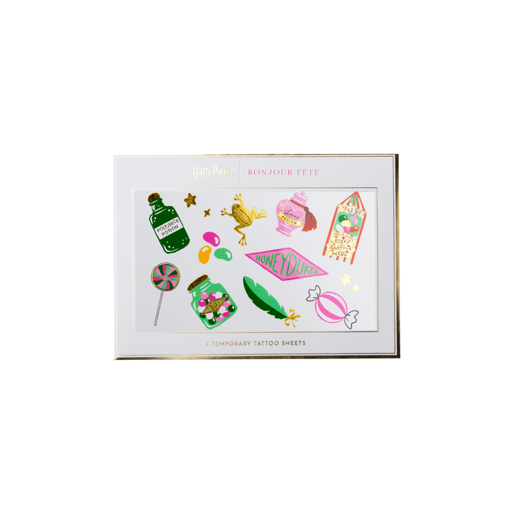 HARRY POTTER X BONJOUR FETE HONEYDUKES TATTOOS Bonjour Fête Stickers & Temporary Tattoos HARRY POTTER X BONJOUR FETE HONEYDUKES TATTOOS Bonjour Fete - Party Supplies