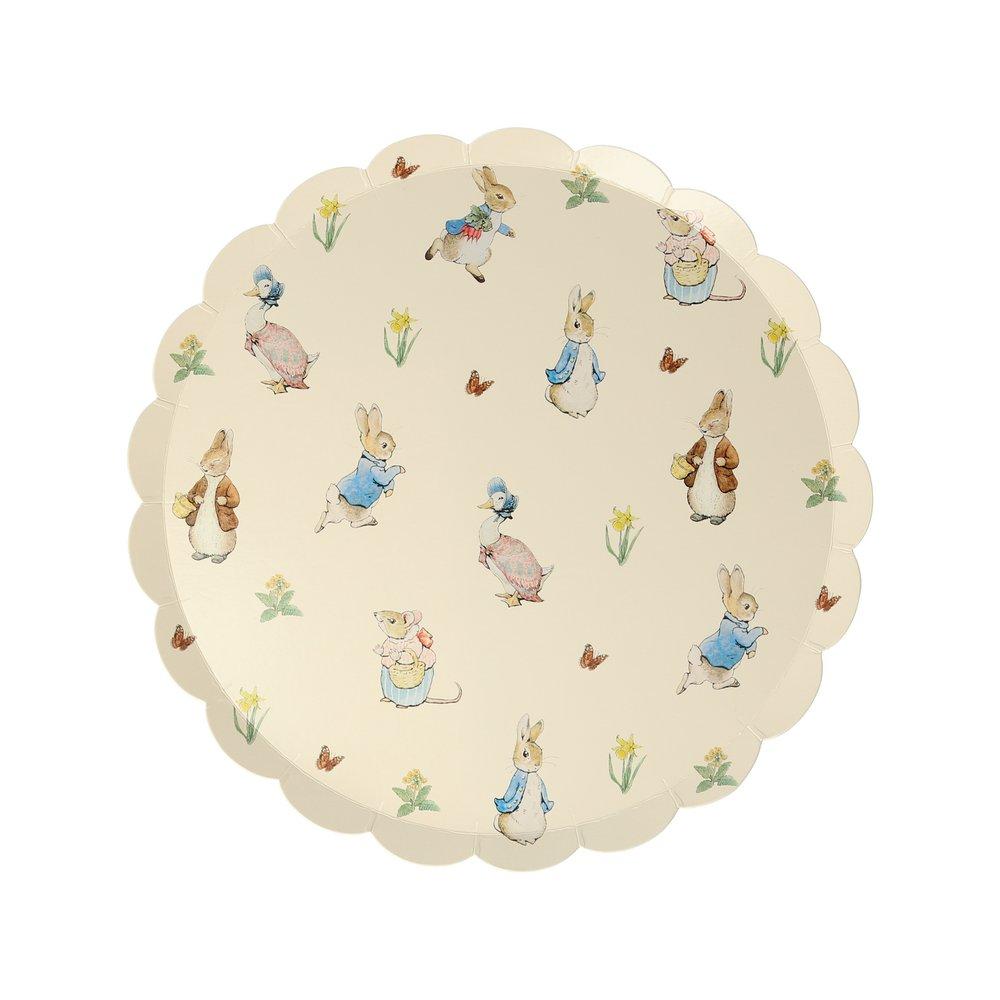PETER RABBIT AND FRIENDS PLATES Meri Meri Plates PETER RABBIT AND FRIENDS PLATES Bonjour Fete - Party Supplies
