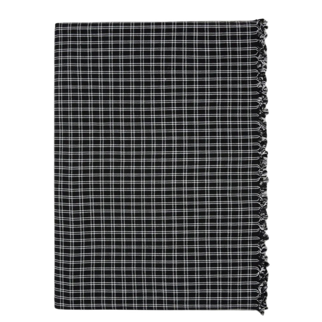 HARRISON PLAID - Black Tablecloth Heather Taylor Home Small HARRISON PLAID - Black Tablecloth Bonjour Fete - Party Supplies