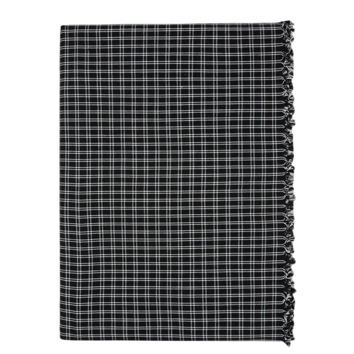 HARRISON PLAID - Black Tablecloth Heather Taylor Home Small HARRISON PLAID - Black Tablecloth Bonjour Fete - Party Supplies