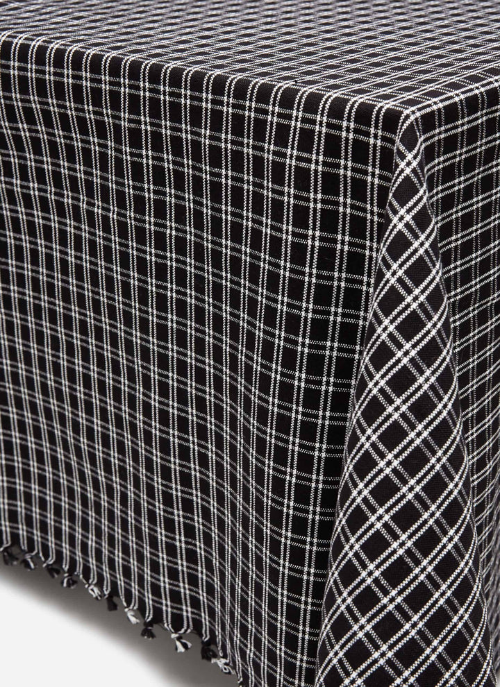 HARRISON PLAID - Black Tablecloth Heather Taylor Home HARRISON PLAID - Black Tablecloth Bonjour Fete - Party Supplies