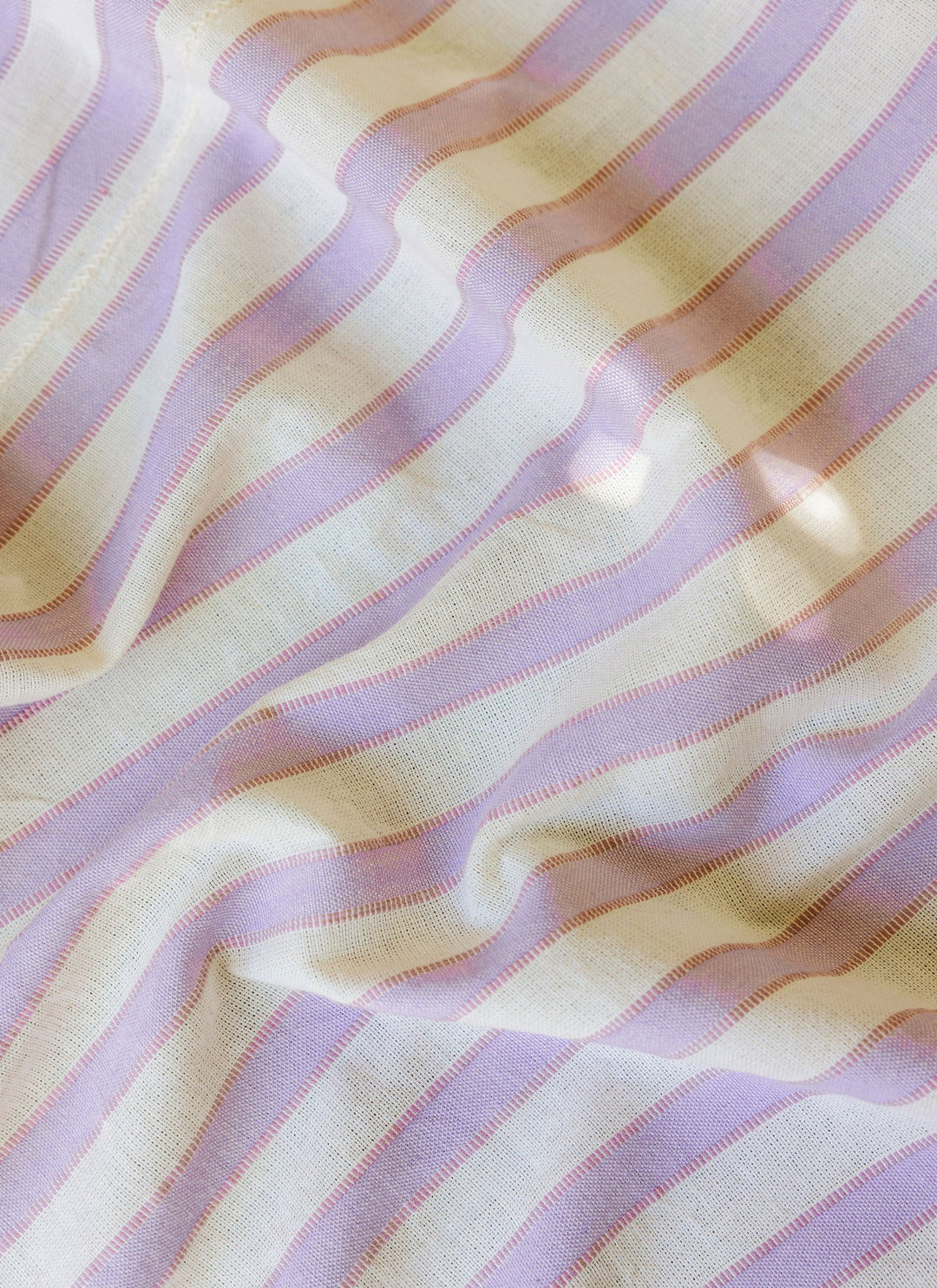 LILAC & CREAM - Stripe Tablecloth Heather Taylor Home variable LILAC & CREAM - Stripe Tablecloth Bonjour Fete - Party Supplies