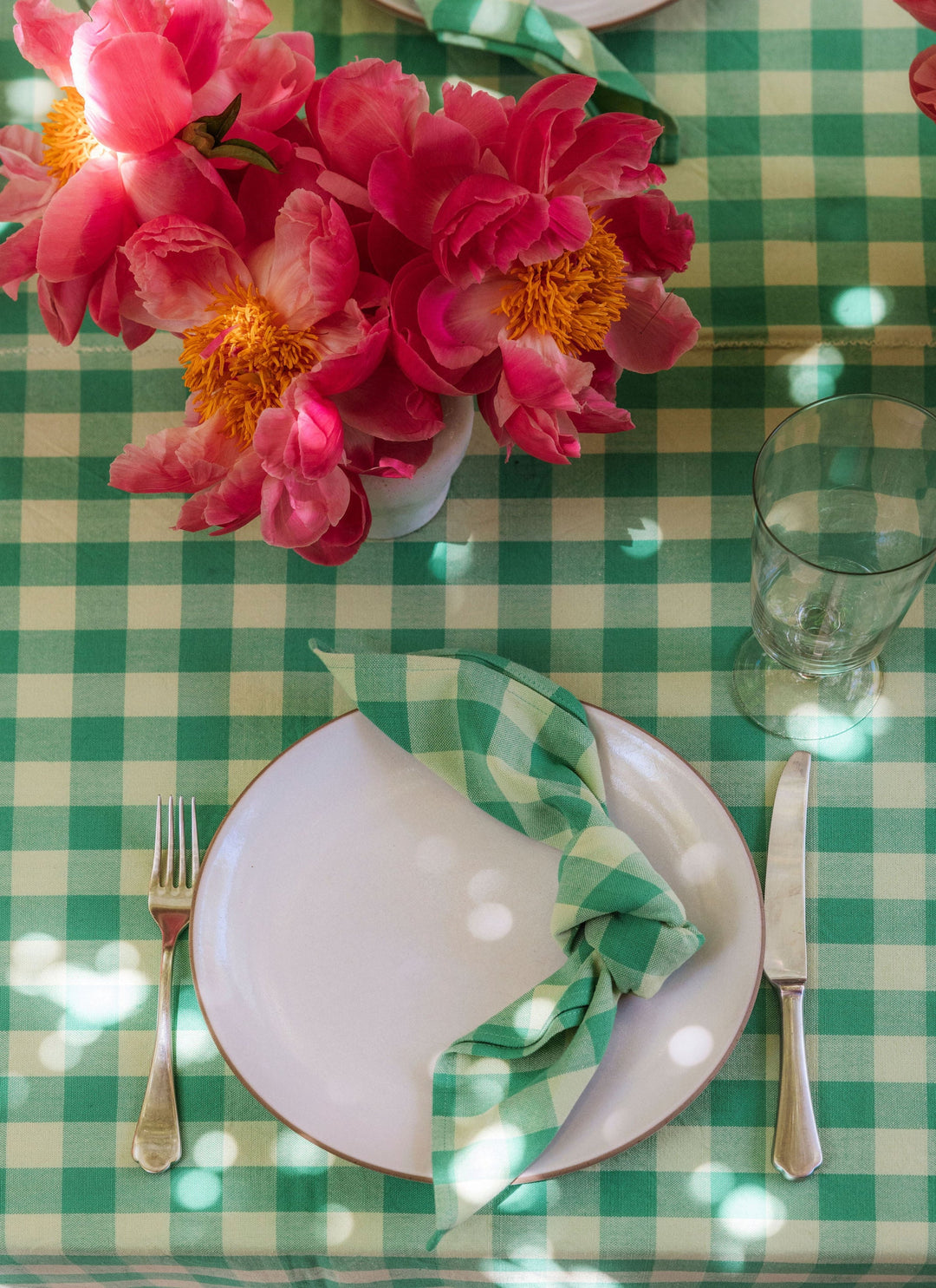 Gingham Lime Napkins