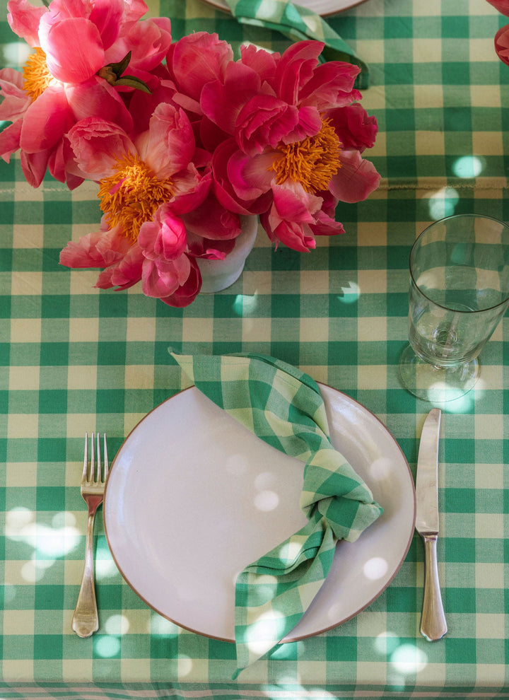 Gingham Lime Napkins