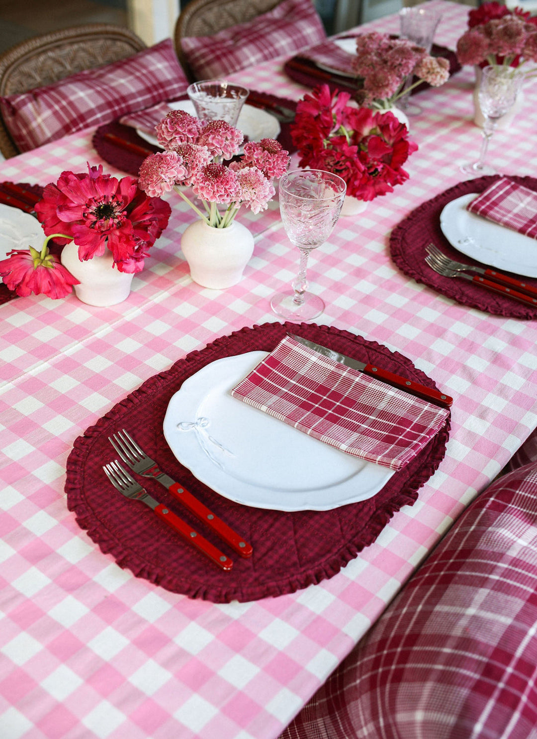 ROSEHILL PLAID - Napkins Heather Taylor Home Napkins ROSEHILL PLAID - Napkins Bonjour Fete - Party Supplies