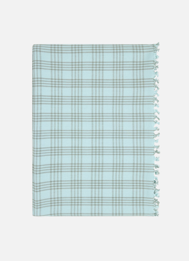 Montauk Dew Plaid Tablecloth