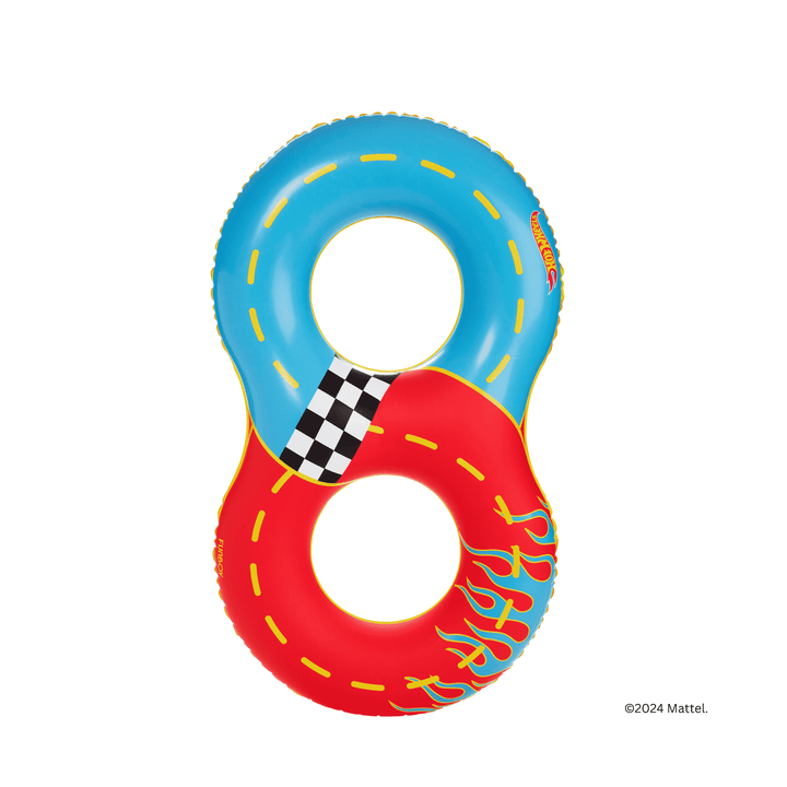 Hot Wheels Racetrack Double Kids Pool Float