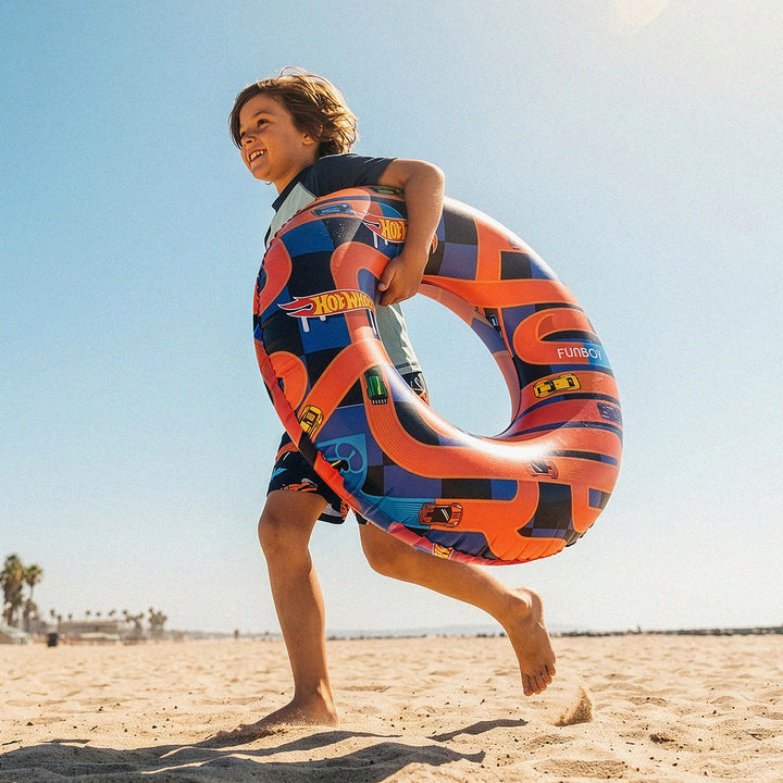 Hot Wheels Racetrack Kids Pool Tube Float