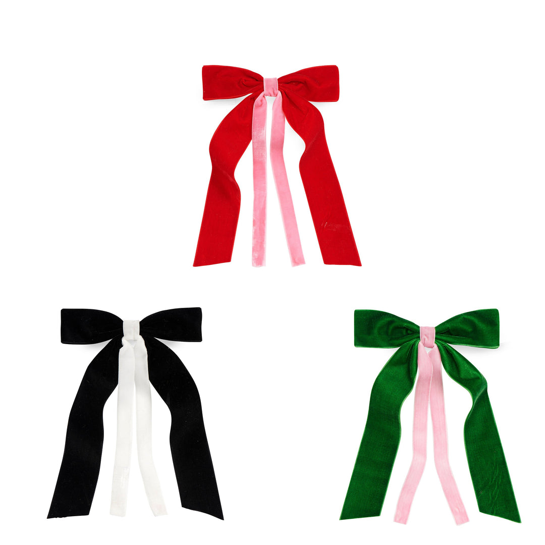 Shiraleah Two-Tone Velvet Bow Clip Shiraleah Retail Hair Accessories Shiraleah Two-Tone Velvet Bow Clip Bonjour Fete - Party Supplies