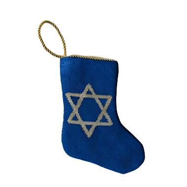 STAR OF DAVID BAUBLE STOCKING Bauble Stockings Bauble Stockings Bonjour Fete - Party Supplies