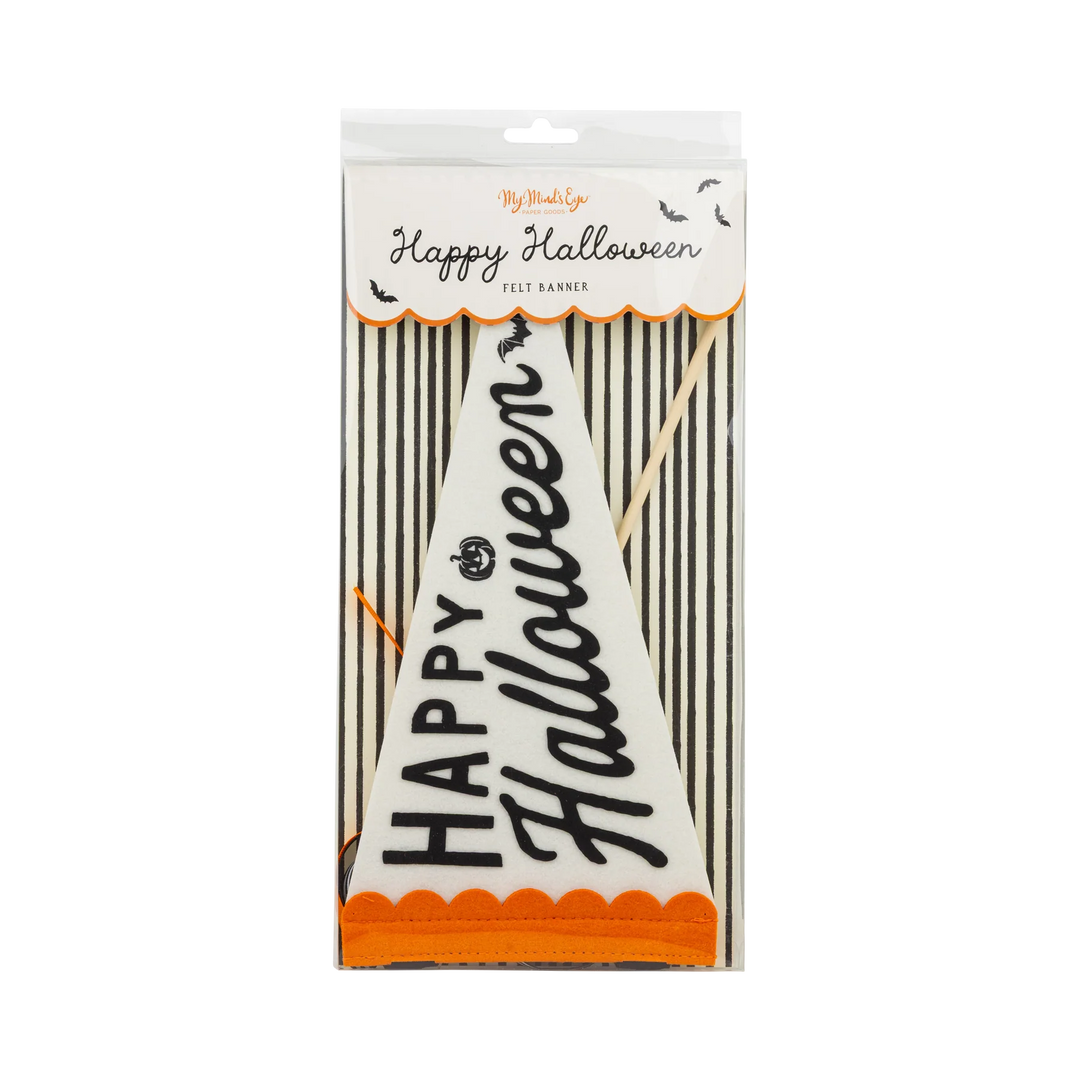 Happy Halloween Felt Pennant Flag