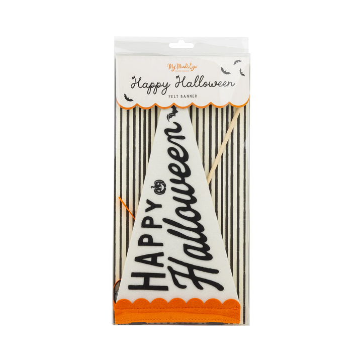 Happy Halloween Felt Pennant Flag