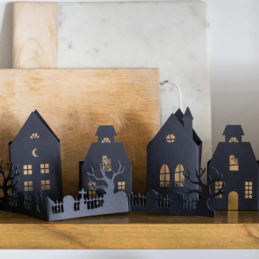 HAUNTED VILLAGE 3D TABLETOP DECOR My Mind’s Eye 0 Faire Bonjour Fete - Party Supplies