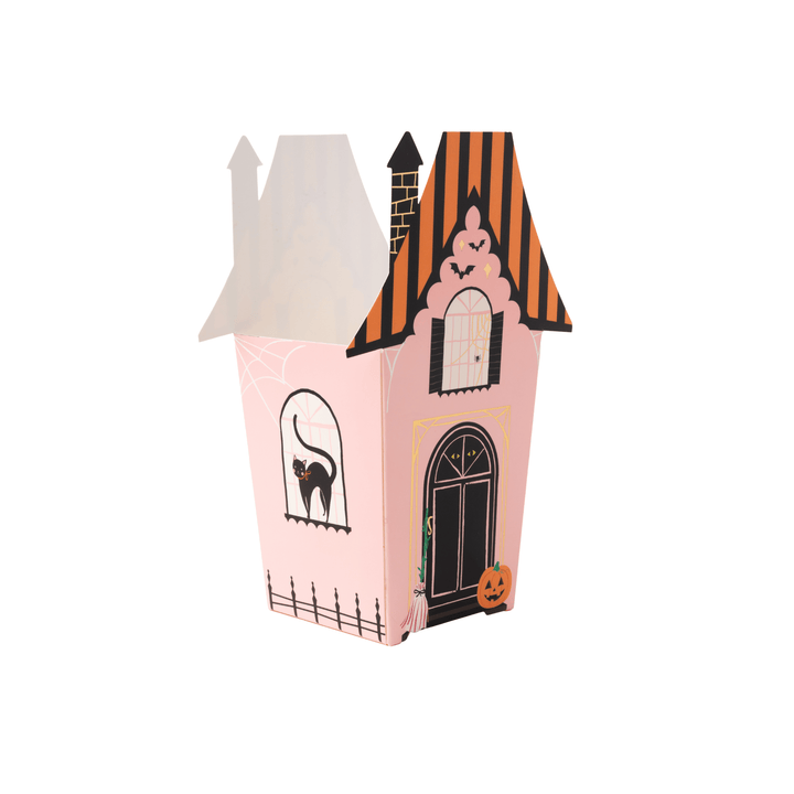 Haunted house treat boxes for a Halloween party favor