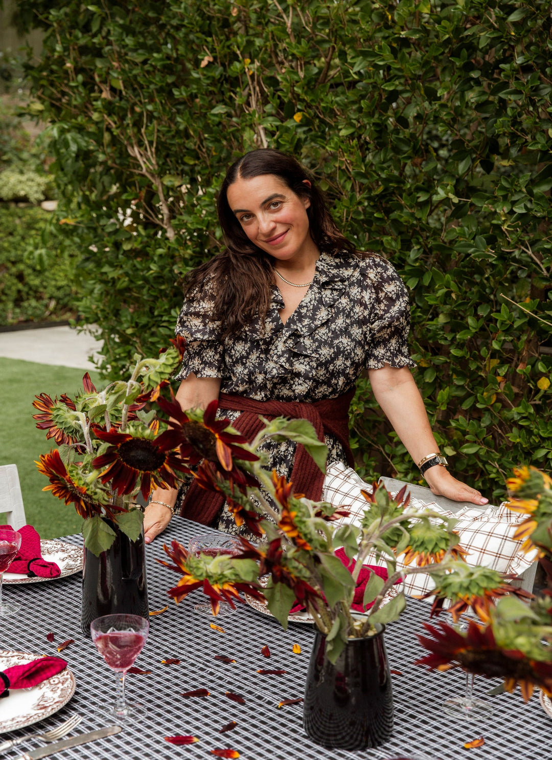 HARRISON PLAID - Black Tablecloth Heather Taylor Home HARRISON PLAID - Black Tablecloth Bonjour Fete - Party Supplies