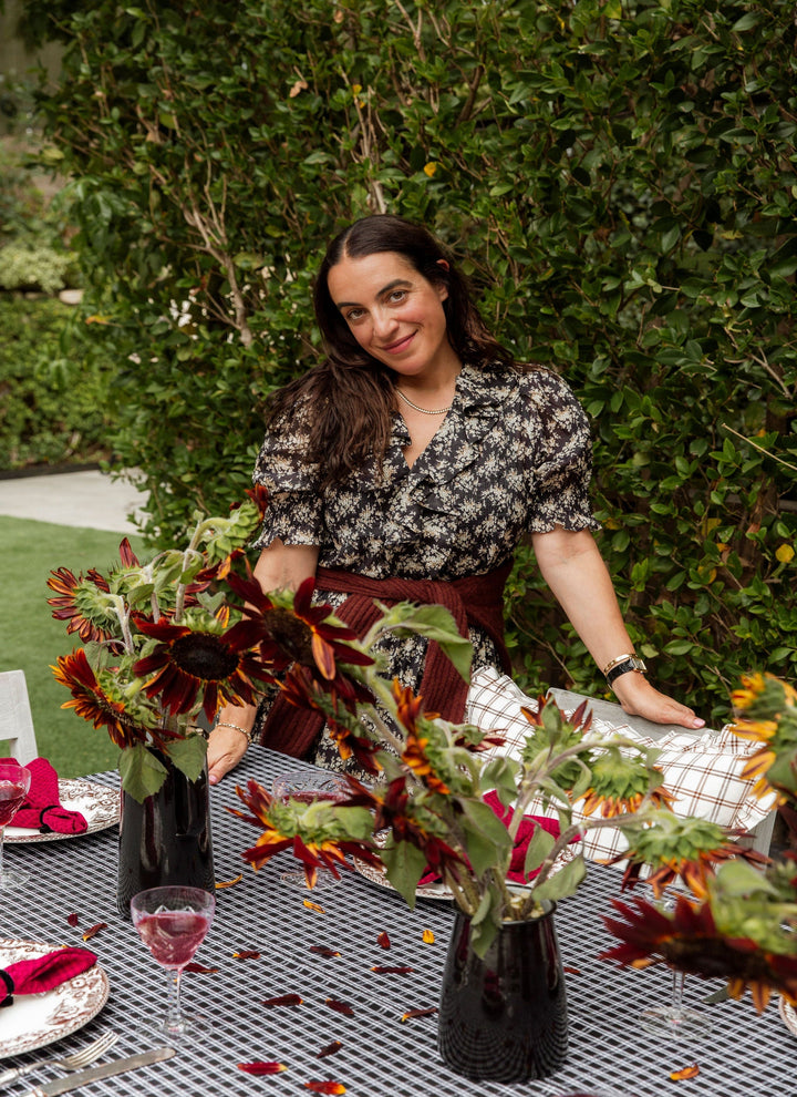 HARRISON PLAID - Black Tablecloth Heather Taylor Home HARRISON PLAID - Black Tablecloth Bonjour Fete - Party Supplies