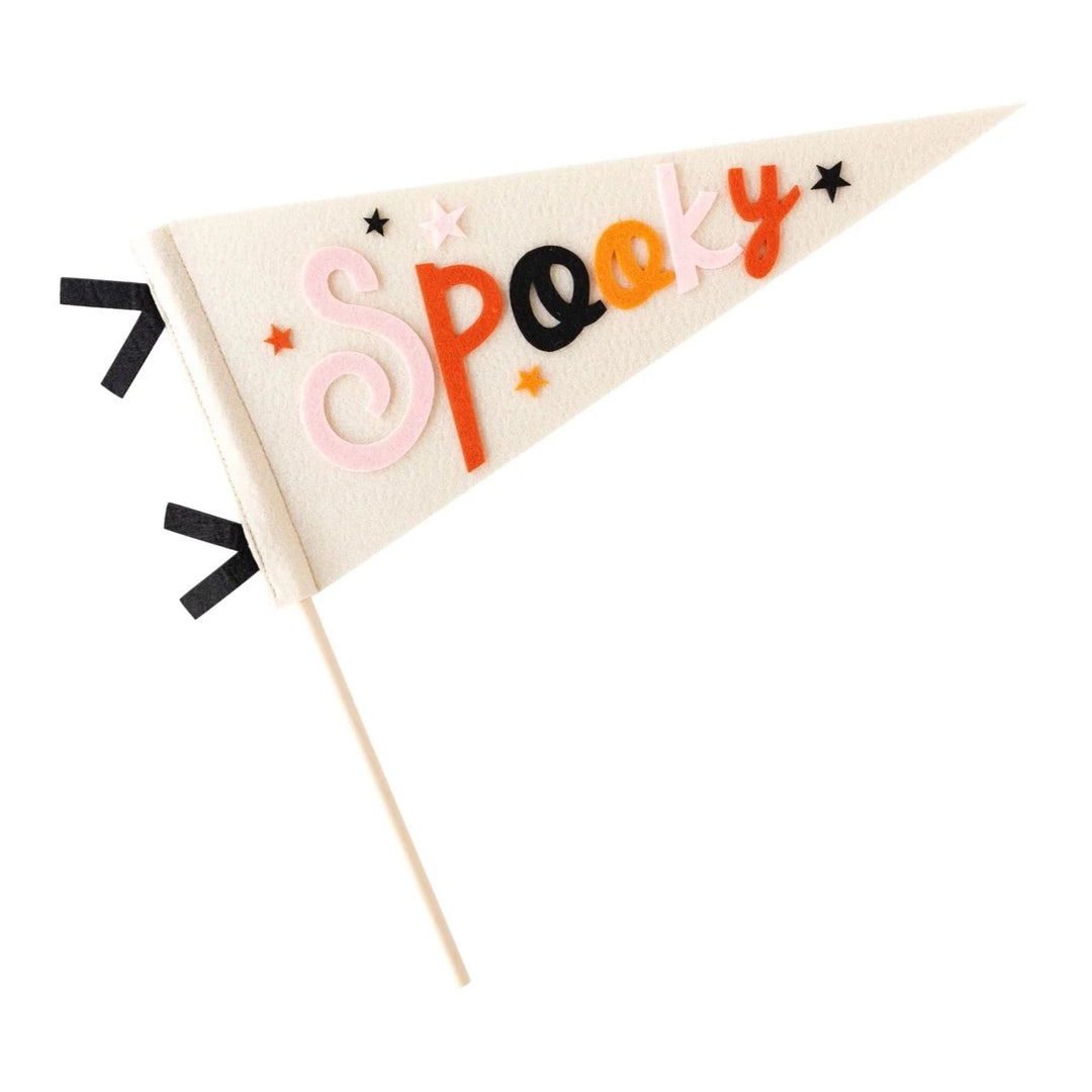 HEY PUMPKIN FELT PENNANT My Mind’s Eye 0 Faire Bonjour Fete - Party Supplies