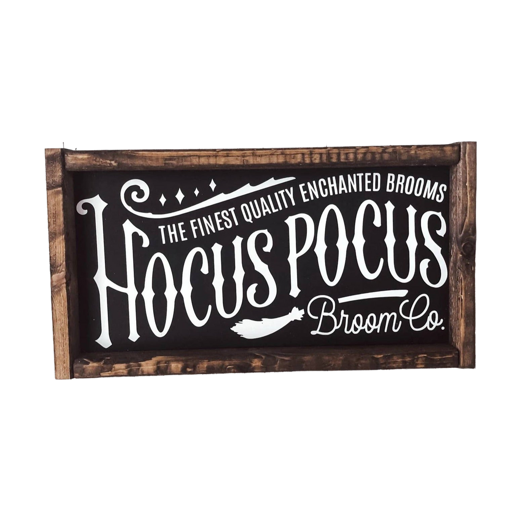 HOCUS POCUS HALLOWEEN SIGN Shenandoah Farmhouse Halloween Home Decor Bonjour Fete - Party Supplies