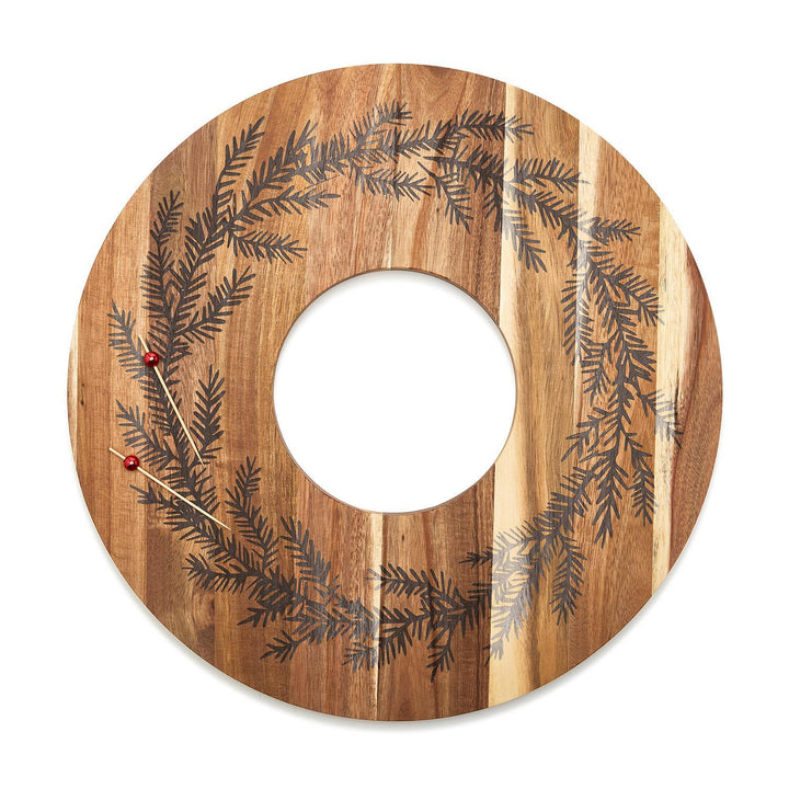 HOLIDAY WREATH CHARCUTERIE BOARD Two's Company Bonjour Fete - Party Supplies