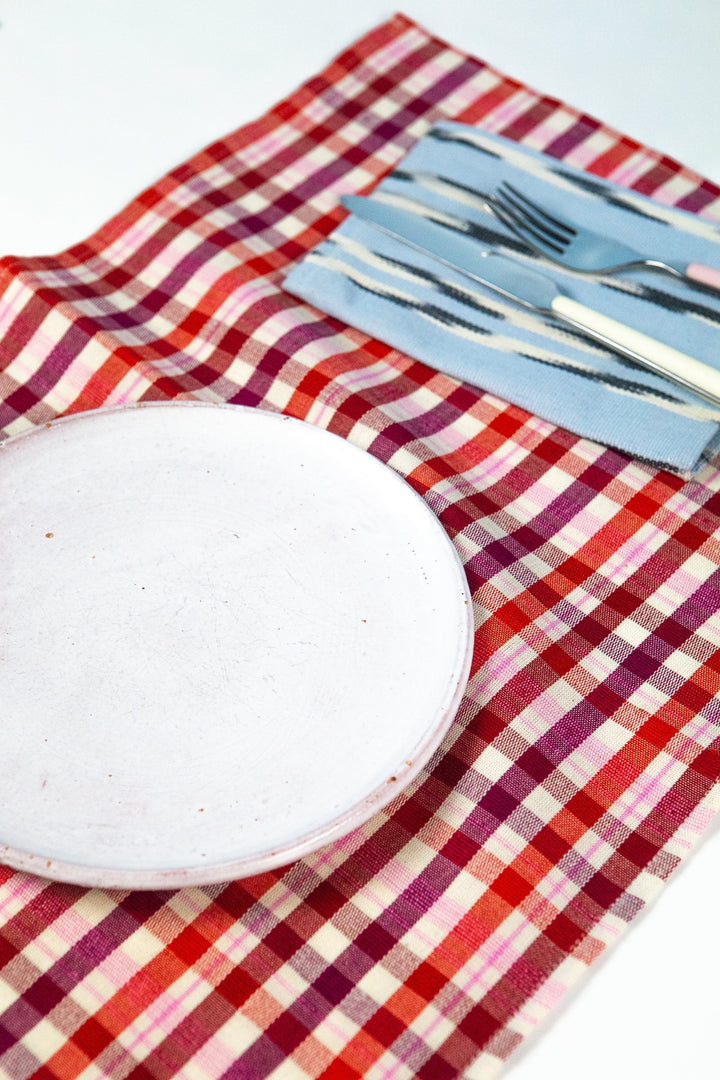 Noel Plaid Placemat Set Archive New York Kitchen Noel Plaid Placemat Set Bonjour Fete - Party Supplies