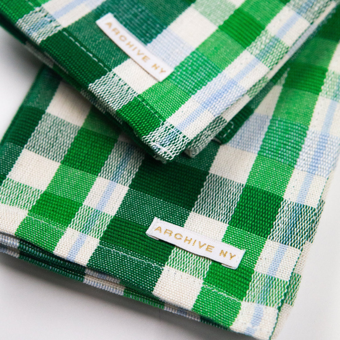 Josefina Plaid Dinner Napkins Set Archive New York Kitchen Josefina Plaid Dinner Napkins Set Bonjour Fete - Party Supplies
