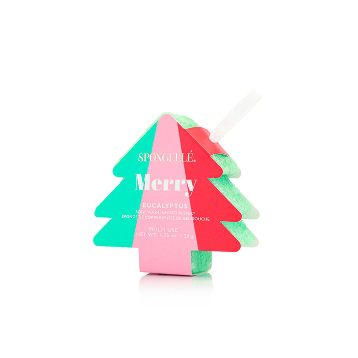 Holiday Tree Multi-Use Assorted Pack Spongellé Body Wash Infused Buffer Holiday Tree Multi-Use Assorted Pack Bonjour Fete - Party Supplies