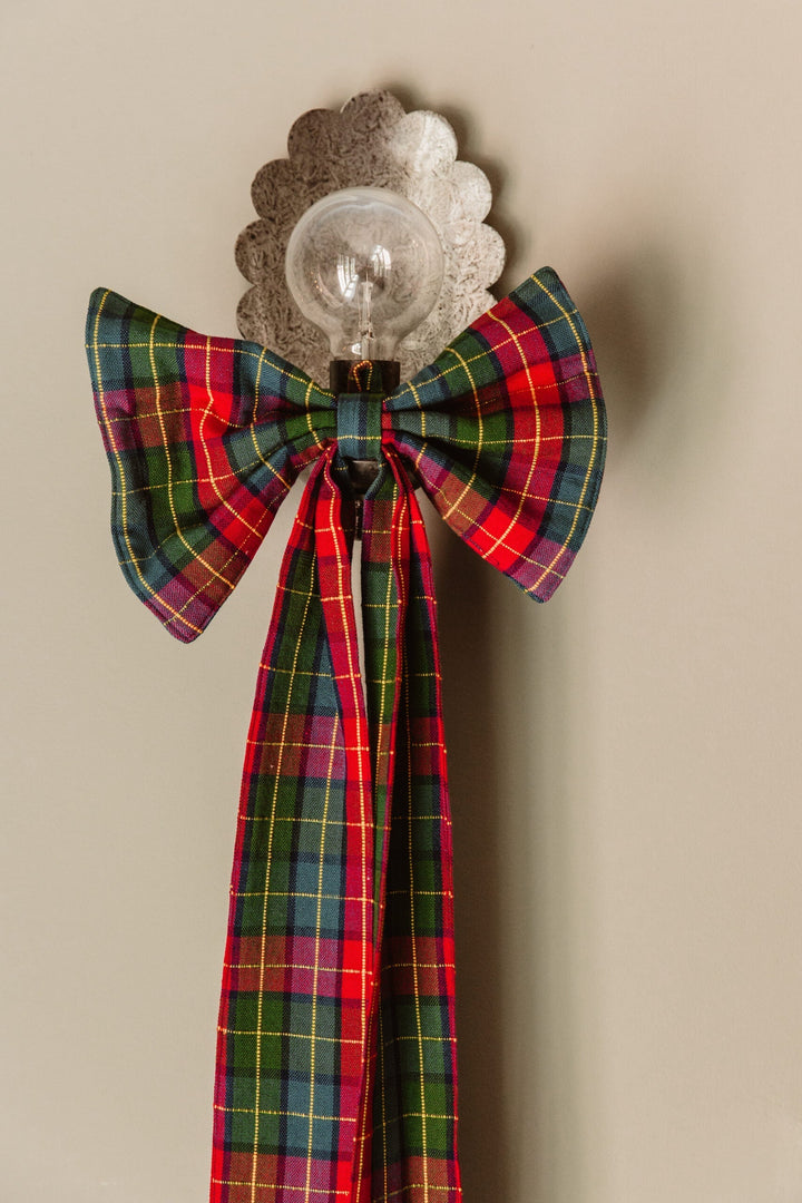 HOLLY PLAID - Multi Fabric Bow Heather Taylor Home simple HOLLY PLAID - Multi Fabric Bow Bonjour Fete - Party Supplies