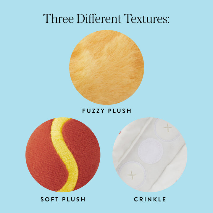 Food-shaped hot dog snuffle toy for indoor dog play and rainy-day enrichment