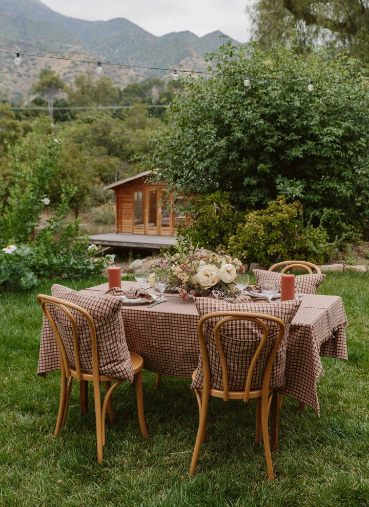 HUDSON PLAID - Sienna Tablecloth Heather Taylor Home variable HUDSON PLAID - Sienna Tablecloth Bonjour Fete - Party Supplies