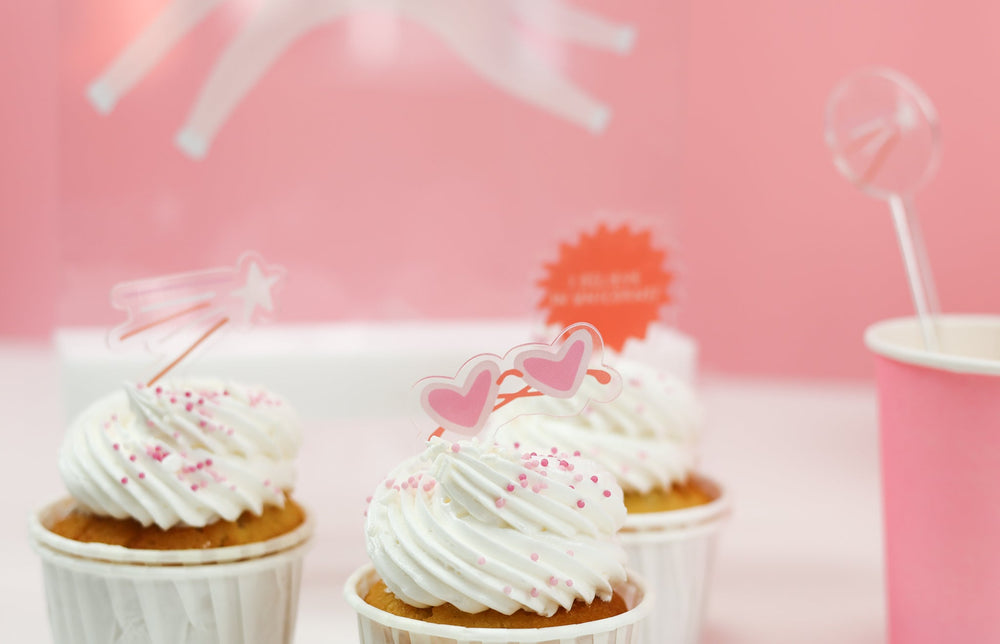 Unicorn themed acrylic mini toppers by Joyeux Company