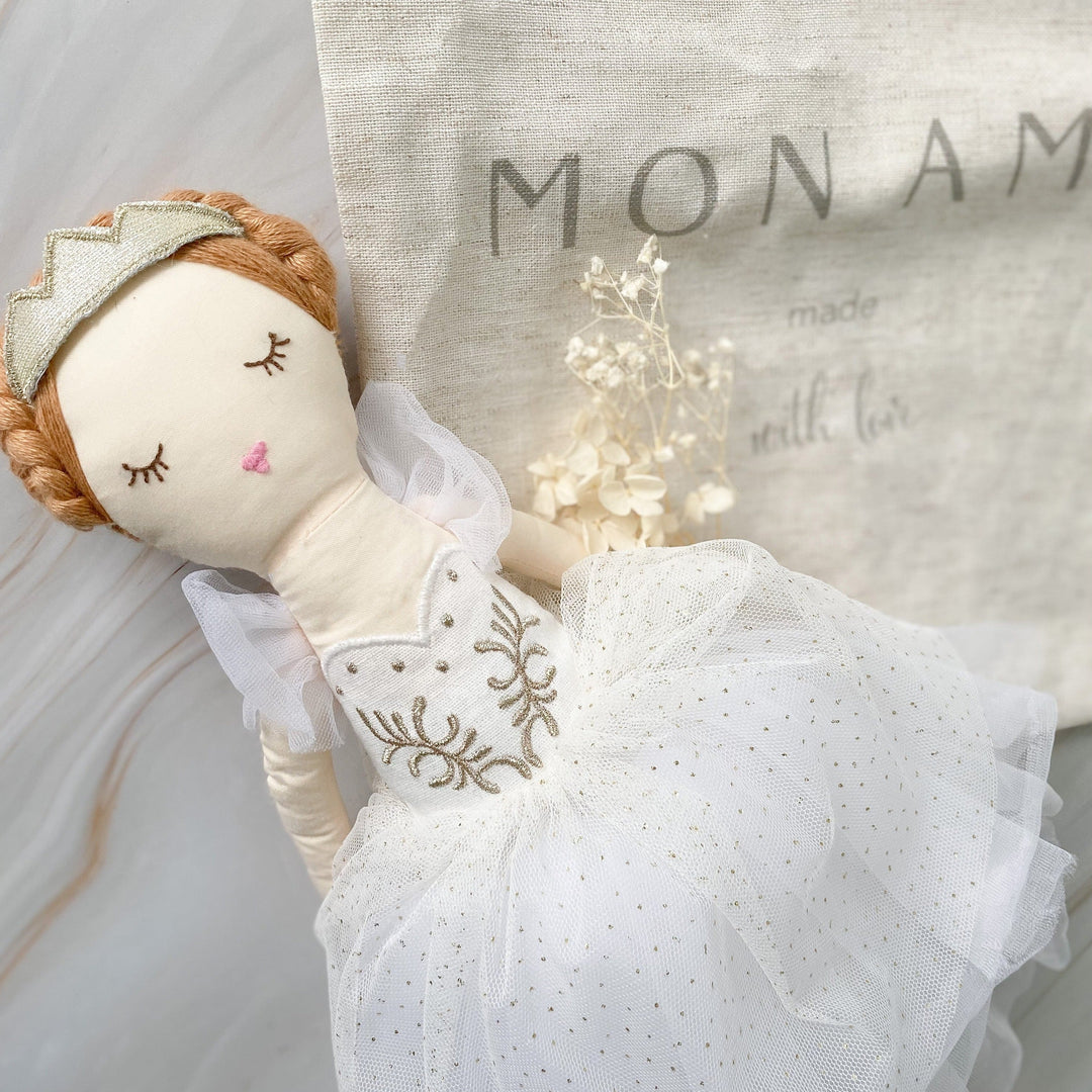 Natalia Prima Ballerina Doll in White by Mon Ami