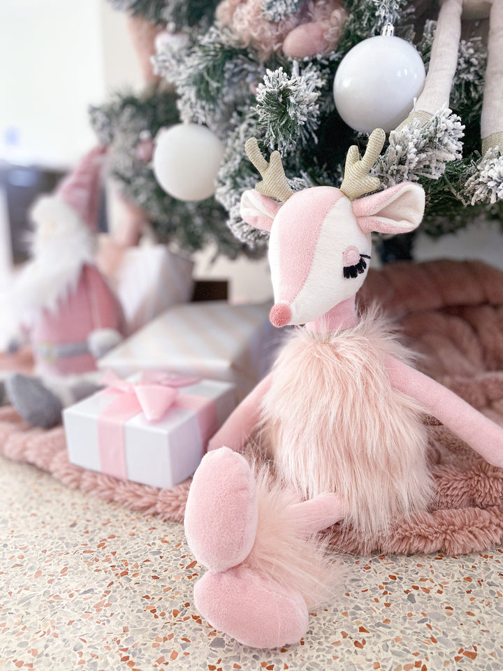 Freija the Pink Reindeer MON AMI Doll Freija the Pink Reindeer Bonjour Fete - Party Supplies