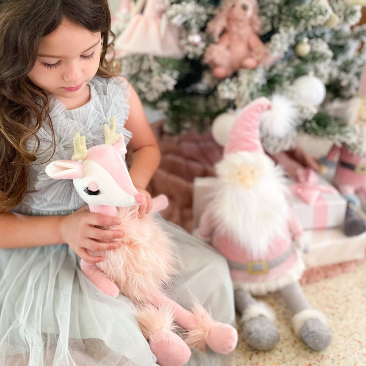 Freija the Pink Reindeer MON AMI Doll Freija the Pink Reindeer Bonjour Fete - Party Supplies