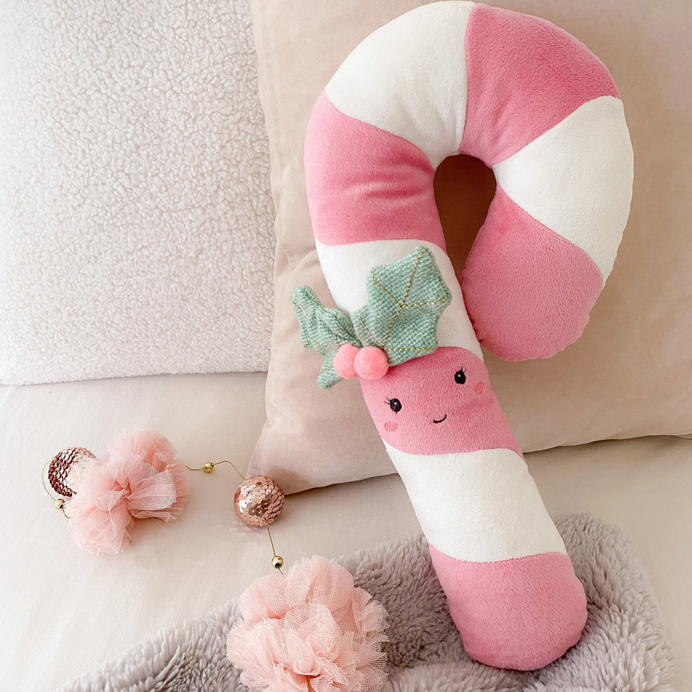 Candy Cane  - Pink MON AMI WINTERY PLUSH TOYS Candy Cane  - Pink Bonjour Fete - Party Supplies