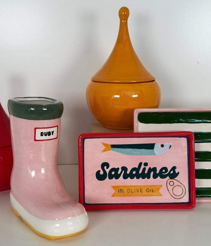 "Canned" Sardine Tray in Pink