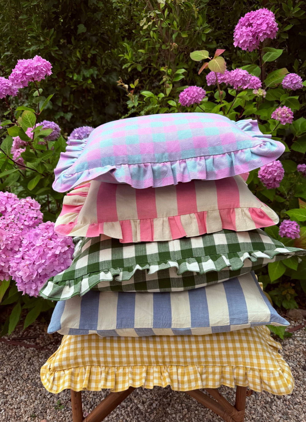 GINGHAM - Taffy Petite Pillow Heather Taylor Home simple GINGHAM - Taffy Petite Pillow Bonjour Fete - Party Supplies