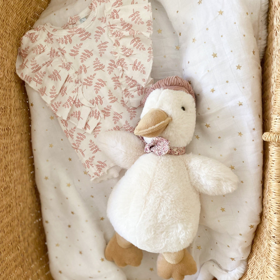 Colette the Duck Plush Toy MON AMI Stuffed Toy Colette the Duck Plush Toy Bonjour Fete - Party Supplies