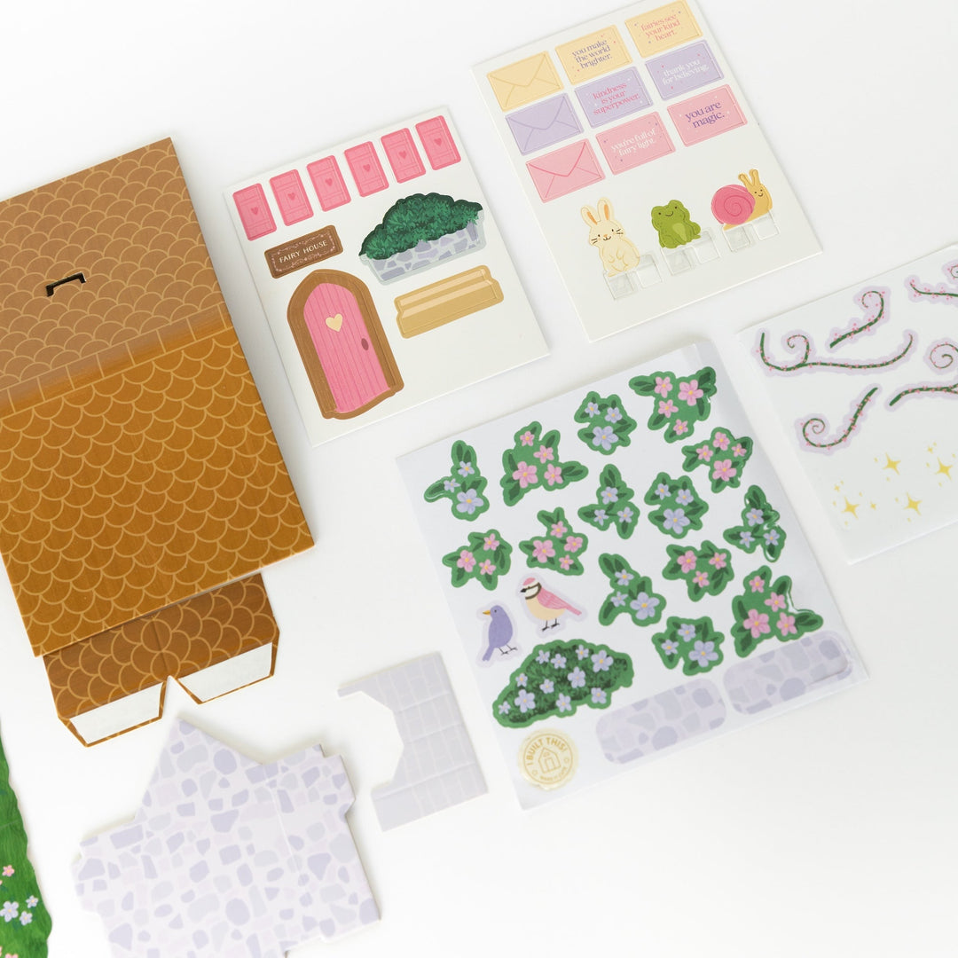 Tiny Fairy House Craft Kit Make It Cute, LLC Craft Kit Tiny Fairy House Craft Kit Bonjour Fete - Party Supplies
