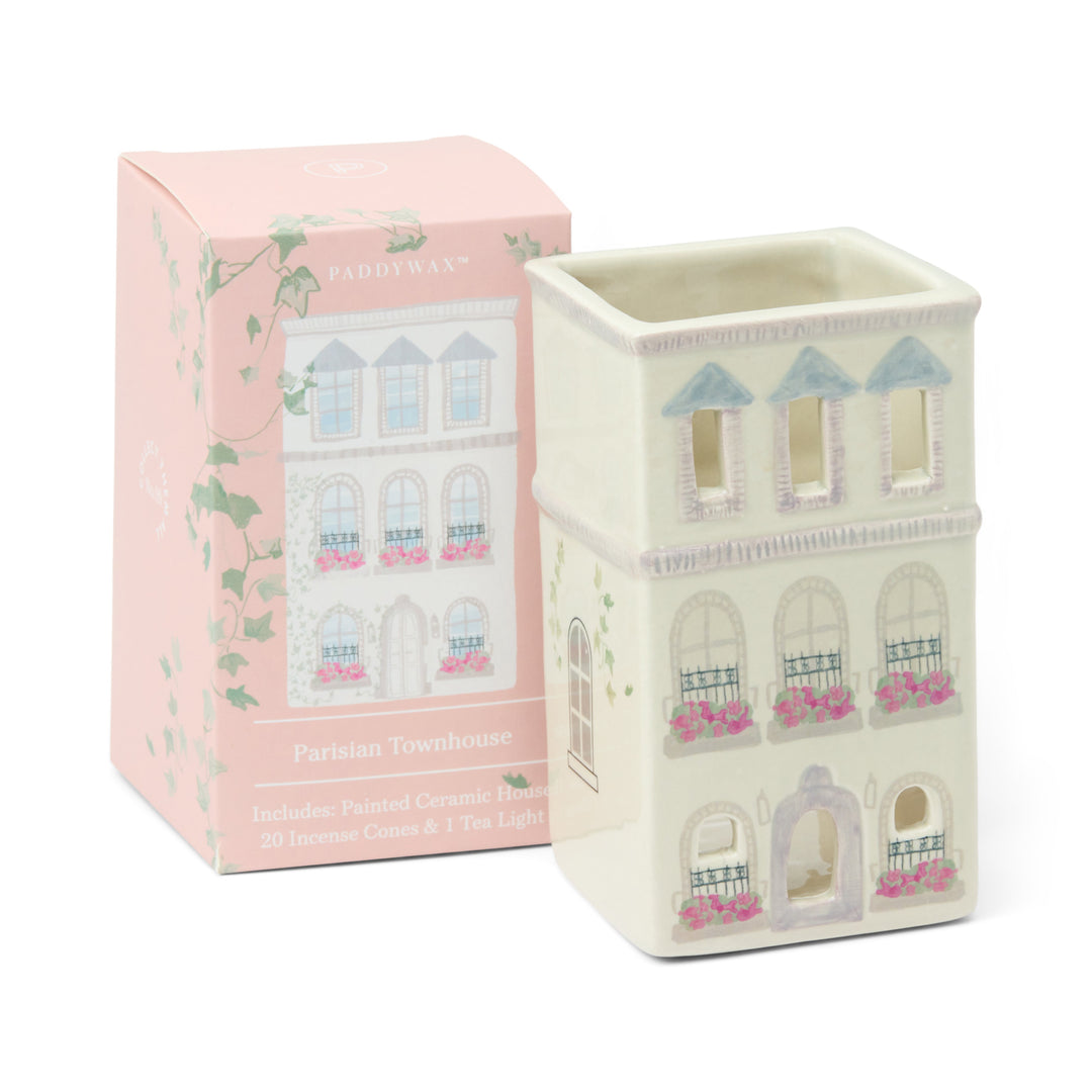 PARISIAN TOWNHOUSE INCENSE & TEA LIGHT Paddywax PARISIAN TOWNHOUSE INCENSE & TEA LIGHT Bonjour Fete - Party Supplies