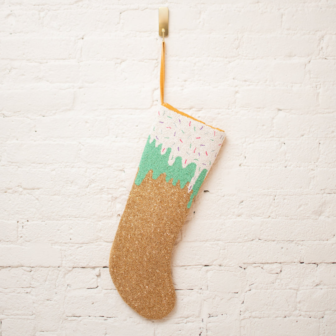 CANDYLAND ICE CREAM DRIP STOCKING Island to East Side Bonjour Fete - Party Supplies