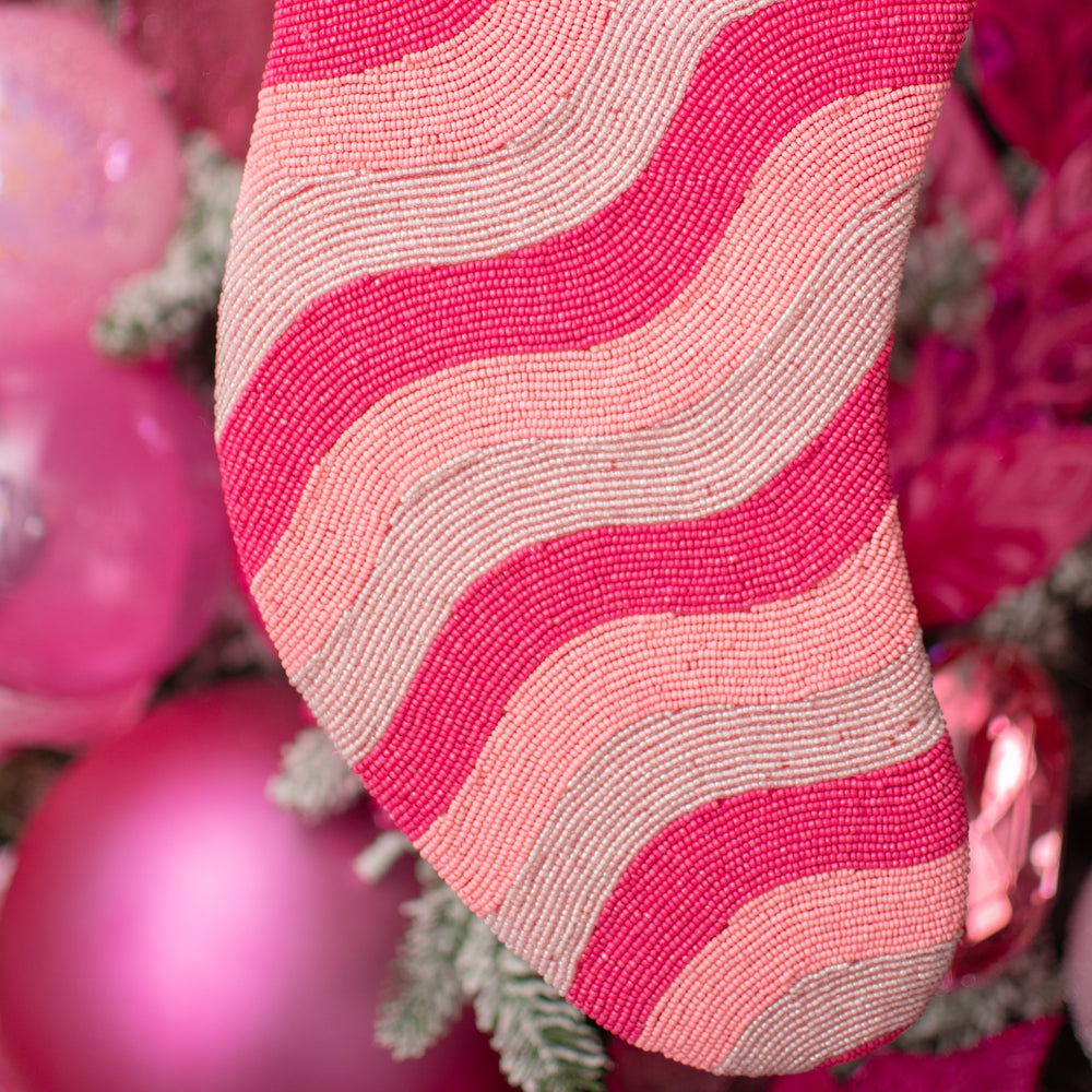 Wavy Stripes Fully Beaded Island to East Side Bonjour Fete - Party Supplies
