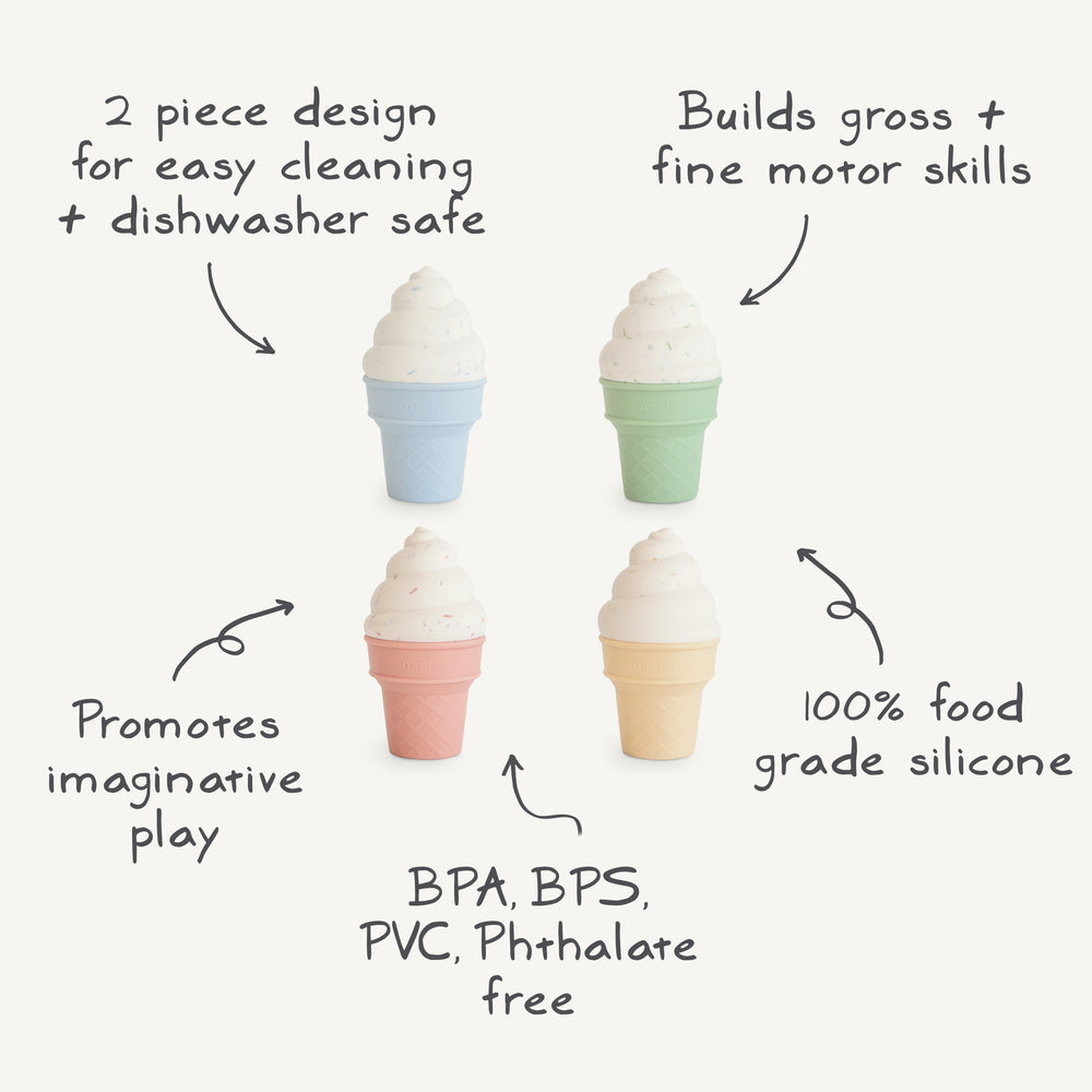 Mix and Match Ice Cream Toy Mushie Mix and Match Toy Mix and Match Ice Cream Toy Bonjour Fete - Party Supplies