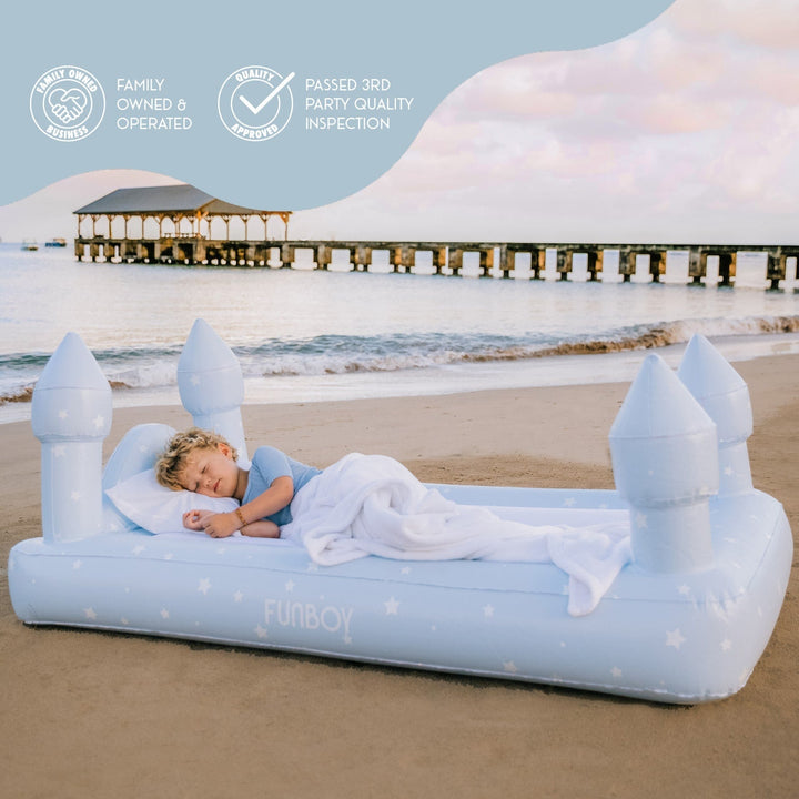Blue Castle Sleepover Kids Air Mattress Funboy Inflatable Mattress Bonjour Fete - Party Supplies